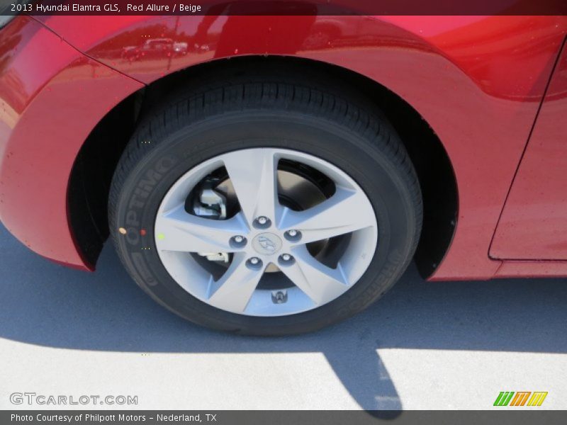 Red Allure / Beige 2013 Hyundai Elantra GLS