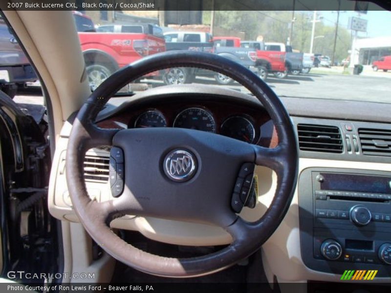 Black Onyx / Cocoa/Shale 2007 Buick Lucerne CXL