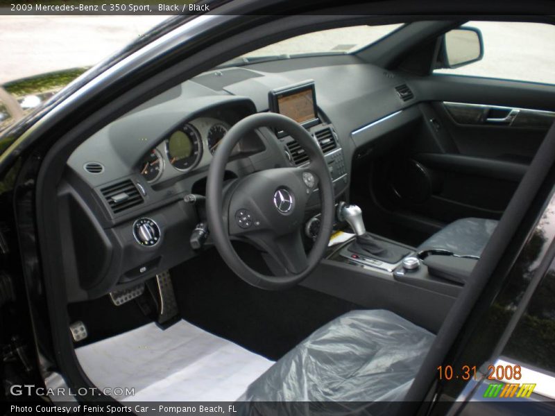 Black / Black 2009 Mercedes-Benz C 350 Sport