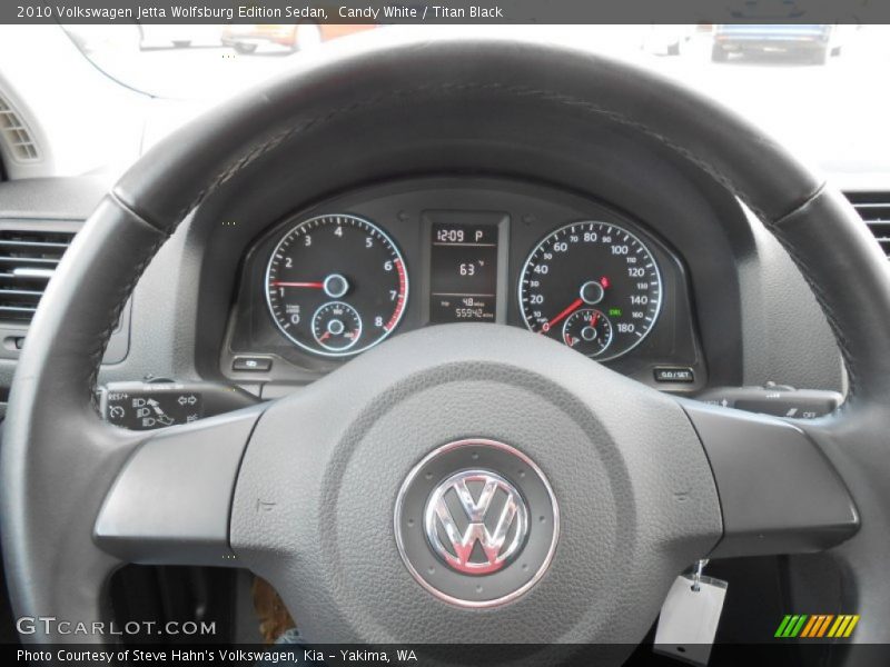 Candy White / Titan Black 2010 Volkswagen Jetta Wolfsburg Edition Sedan