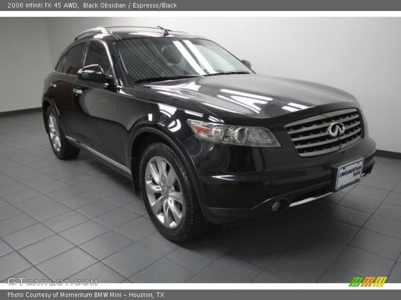 Black Obsidian / Espresso/Black 2006 Infiniti FX 45 AWD