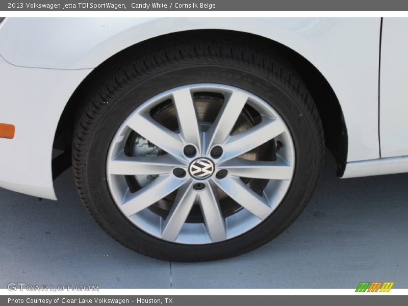 Candy White / Cornsilk Beige 2013 Volkswagen Jetta TDI SportWagen