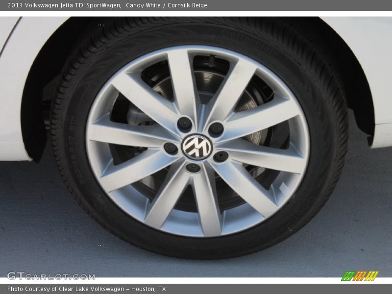Candy White / Cornsilk Beige 2013 Volkswagen Jetta TDI SportWagen