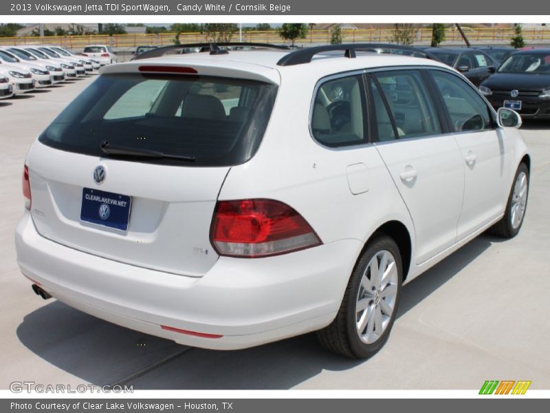 Candy White / Cornsilk Beige 2013 Volkswagen Jetta TDI SportWagen