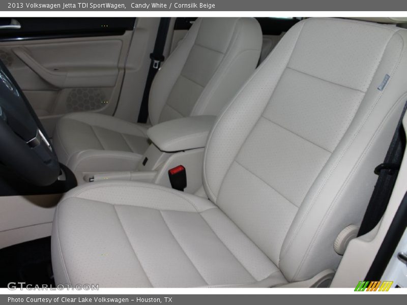 Candy White / Cornsilk Beige 2013 Volkswagen Jetta TDI SportWagen