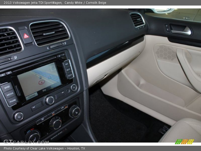Candy White / Cornsilk Beige 2013 Volkswagen Jetta TDI SportWagen