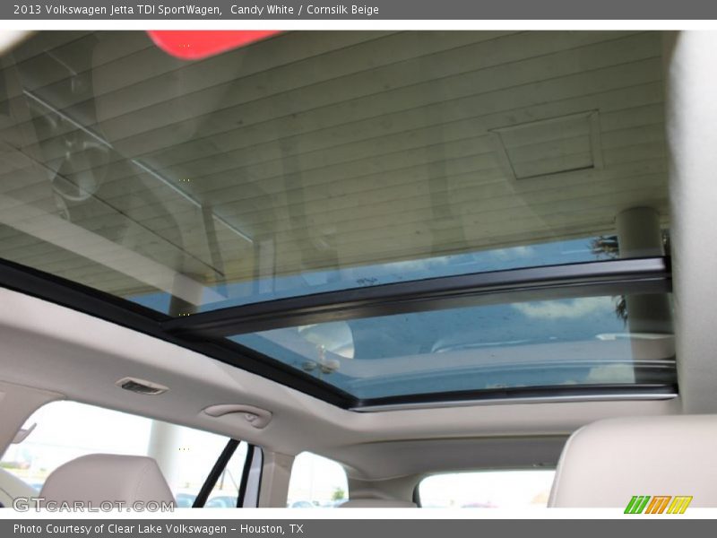 Candy White / Cornsilk Beige 2013 Volkswagen Jetta TDI SportWagen