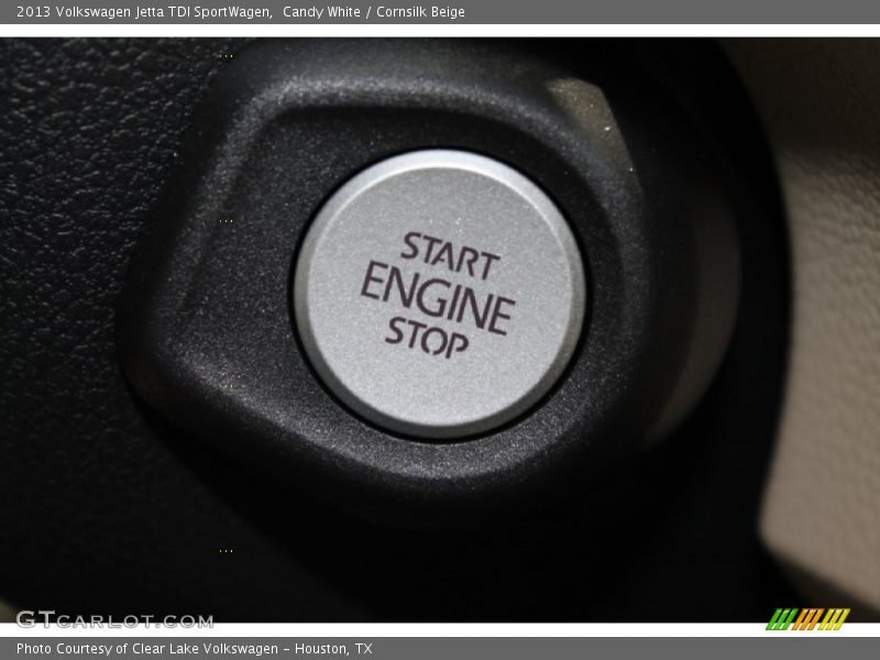 Candy White / Cornsilk Beige 2013 Volkswagen Jetta TDI SportWagen
