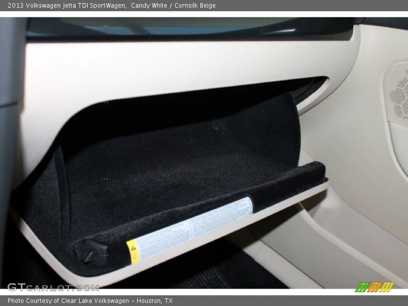 Candy White / Cornsilk Beige 2013 Volkswagen Jetta TDI SportWagen