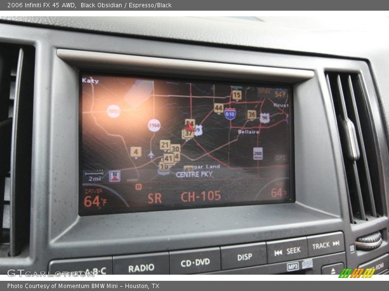 Navigation of 2006 FX 45 AWD