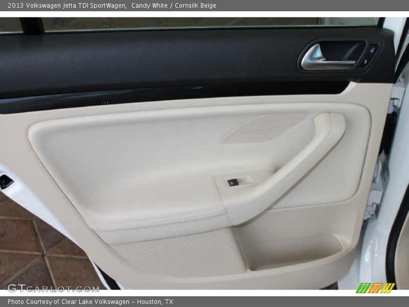 Candy White / Cornsilk Beige 2013 Volkswagen Jetta TDI SportWagen