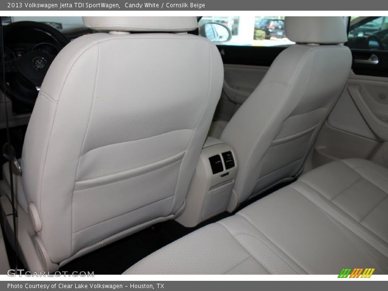 Candy White / Cornsilk Beige 2013 Volkswagen Jetta TDI SportWagen