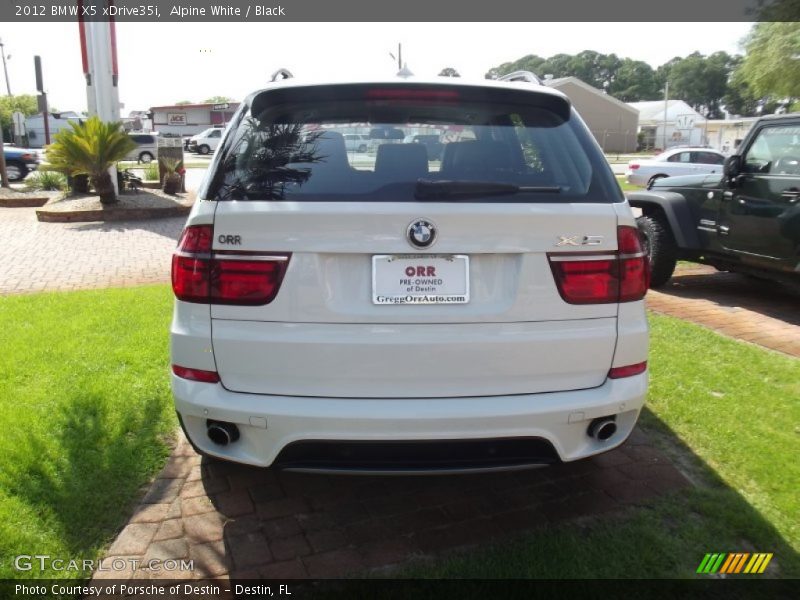 Alpine White / Black 2012 BMW X5 xDrive35i
