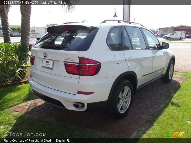 Alpine White / Black 2012 BMW X5 xDrive35i