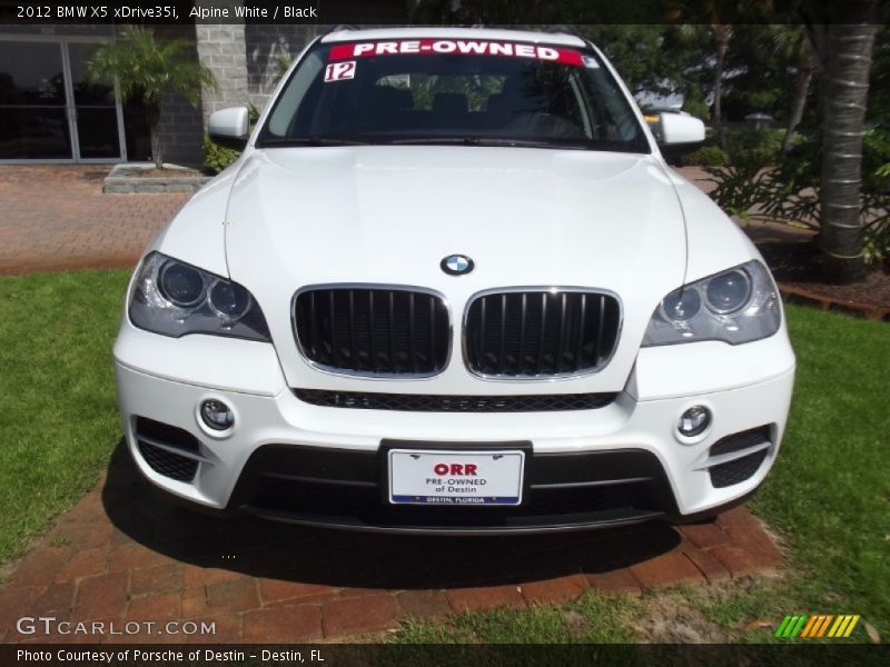Alpine White / Black 2012 BMW X5 xDrive35i
