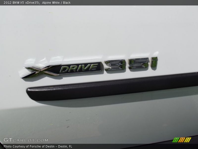 Alpine White / Black 2012 BMW X5 xDrive35i