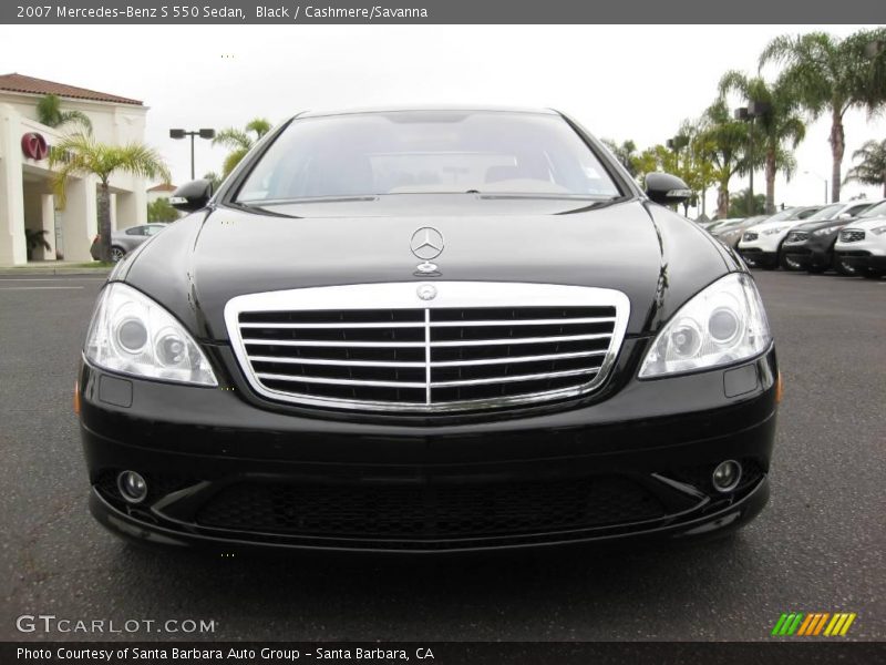 Black / Cashmere/Savanna 2007 Mercedes-Benz S 550 Sedan