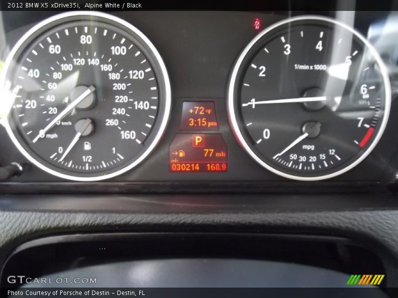 Alpine White / Black 2012 BMW X5 xDrive35i