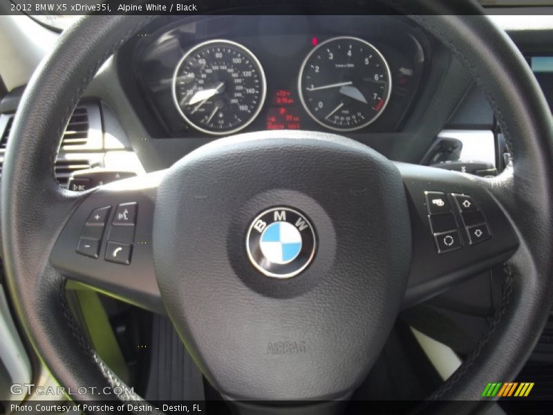 Alpine White / Black 2012 BMW X5 xDrive35i