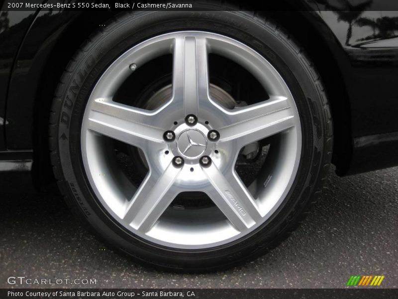 Black / Cashmere/Savanna 2007 Mercedes-Benz S 550 Sedan