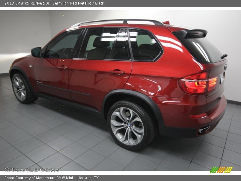 Vermilion Red Metallic / Black 2013 BMW X5 xDrive 50i