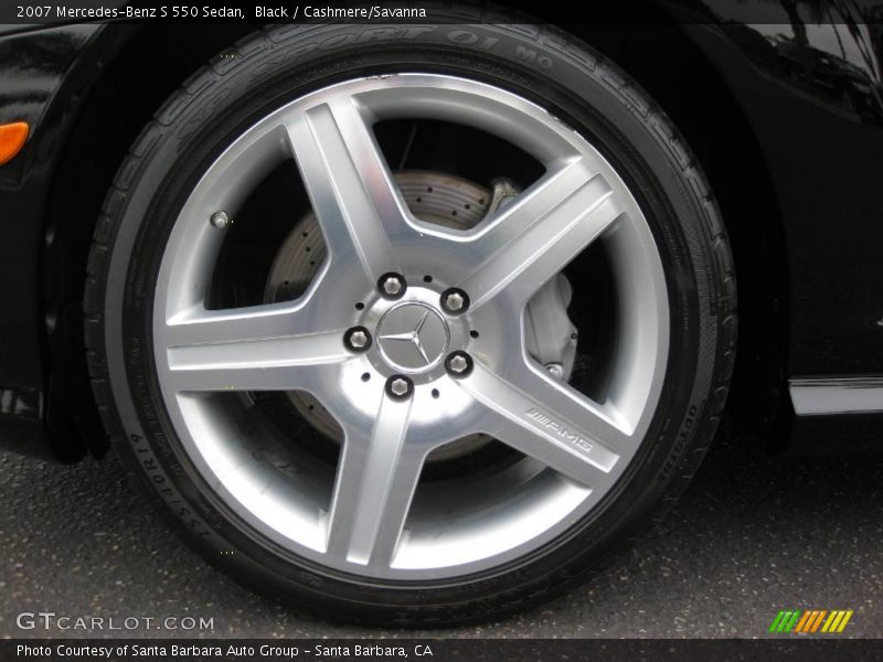 Black / Cashmere/Savanna 2007 Mercedes-Benz S 550 Sedan