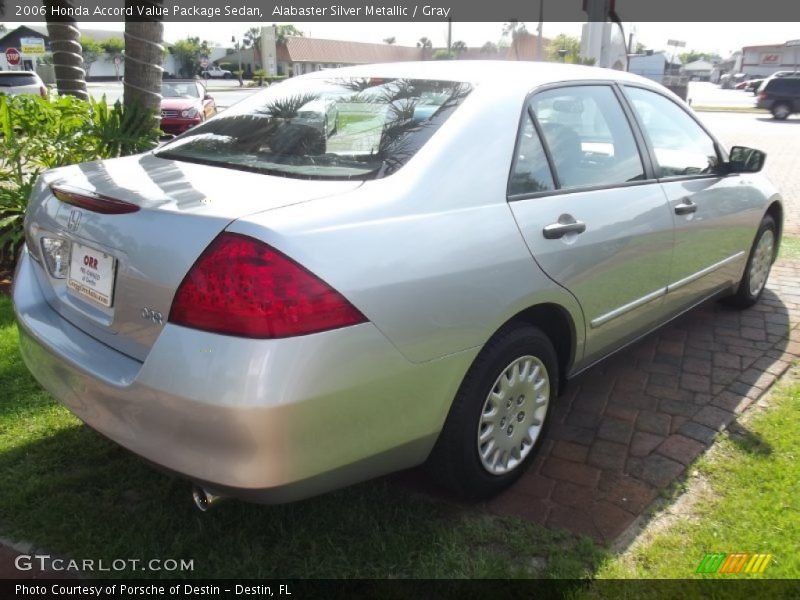 Alabaster Silver Metallic / Gray 2006 Honda Accord Value Package Sedan