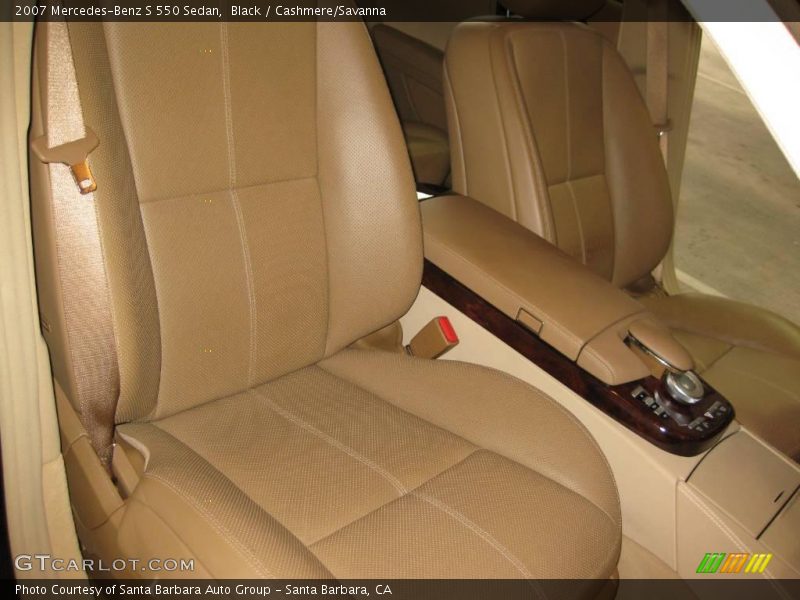Black / Cashmere/Savanna 2007 Mercedes-Benz S 550 Sedan