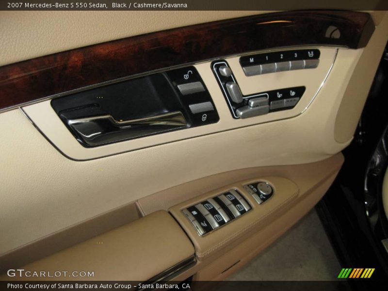 Black / Cashmere/Savanna 2007 Mercedes-Benz S 550 Sedan