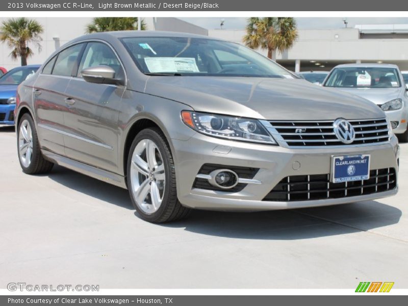 Light Brown Metallic / Desert Beige/Black 2013 Volkswagen CC R-Line