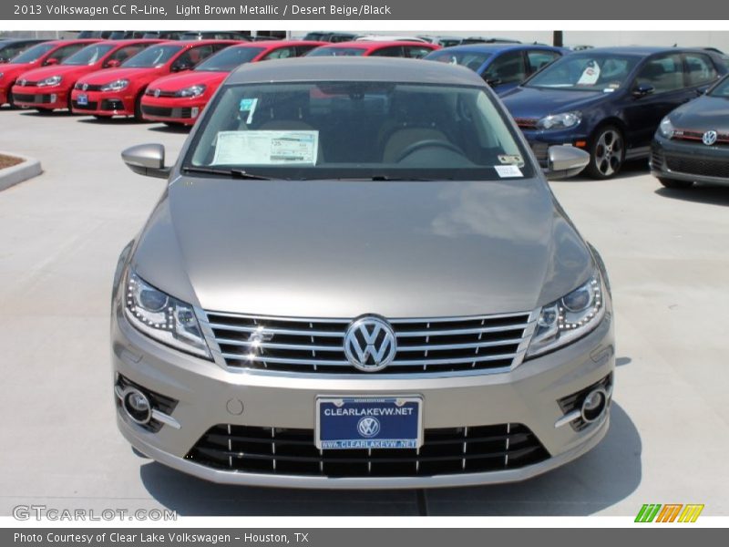 Light Brown Metallic / Desert Beige/Black 2013 Volkswagen CC R-Line