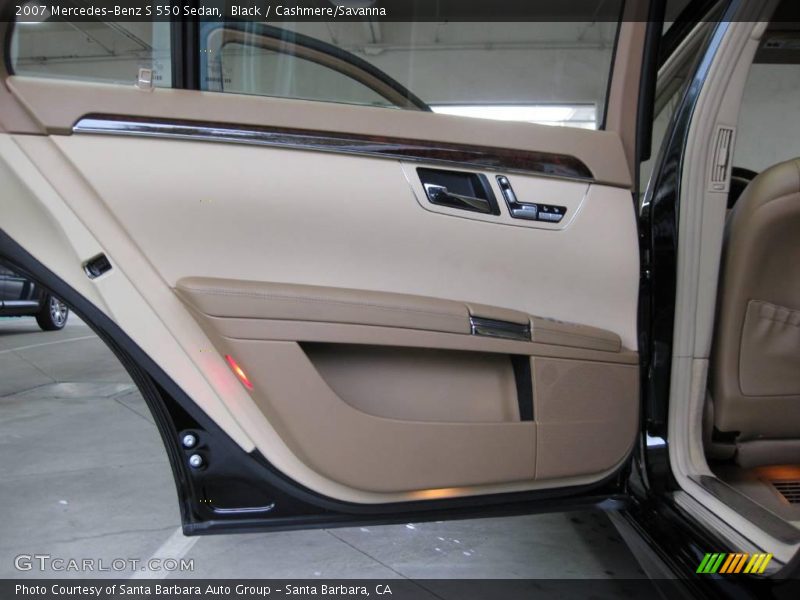 Black / Cashmere/Savanna 2007 Mercedes-Benz S 550 Sedan