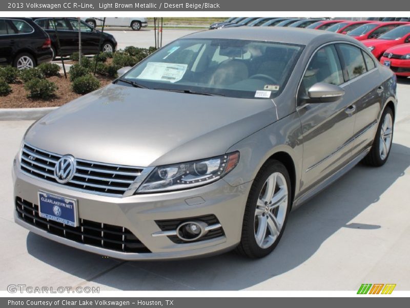 Light Brown Metallic / Desert Beige/Black 2013 Volkswagen CC R-Line