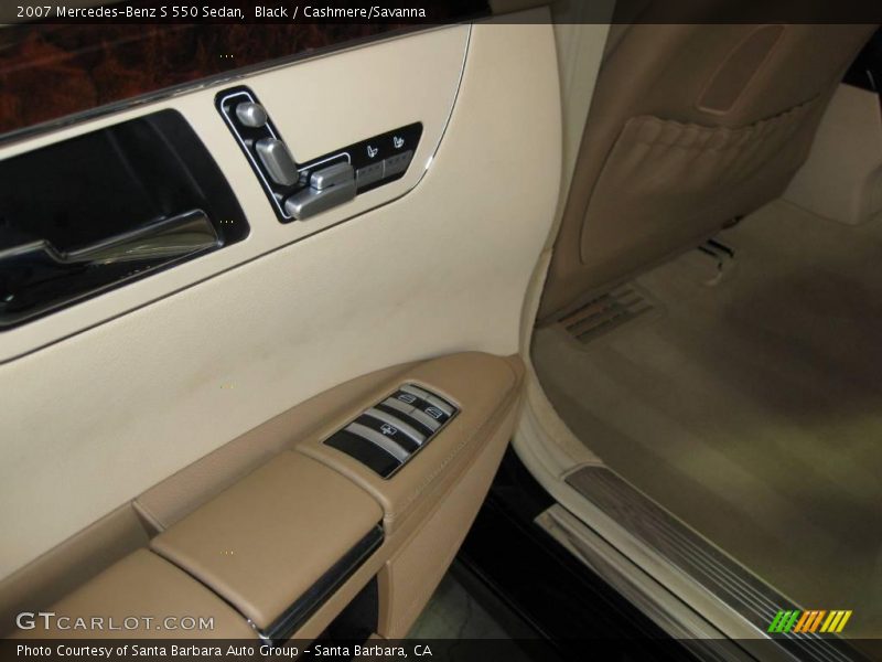 Black / Cashmere/Savanna 2007 Mercedes-Benz S 550 Sedan