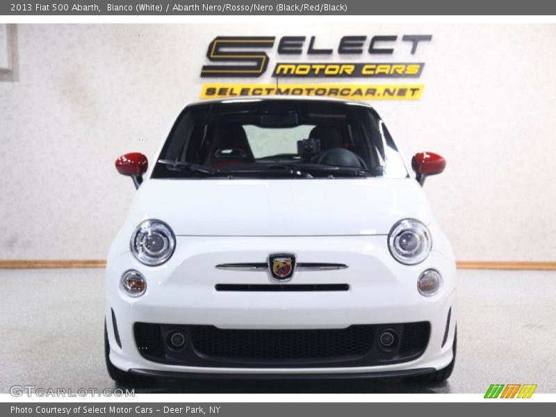Bianco (White) / Abarth Nero/Rosso/Nero (Black/Red/Black) 2013 Fiat 500 Abarth