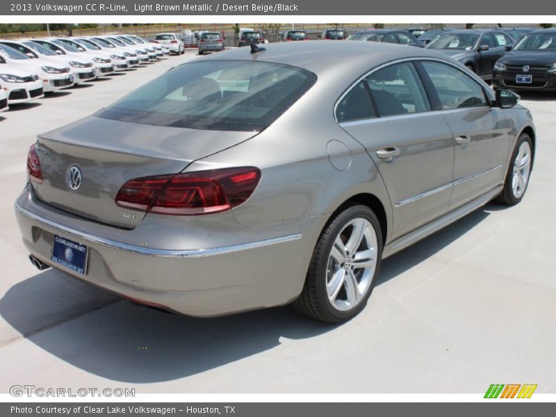 Light Brown Metallic / Desert Beige/Black 2013 Volkswagen CC R-Line
