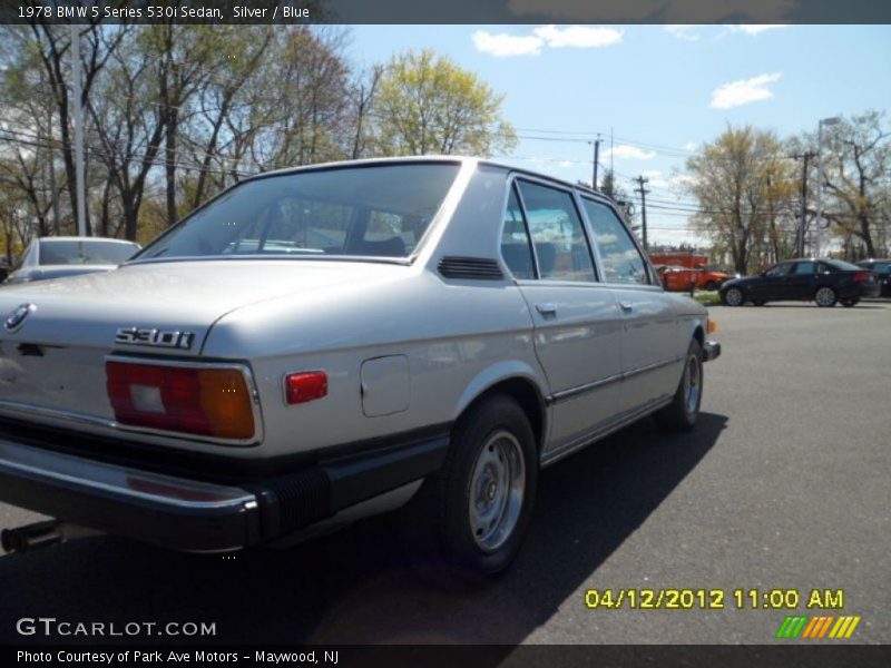 Silver / Blue 1978 BMW 5 Series 530i Sedan