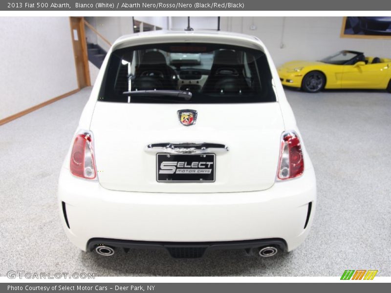 Bianco (White) / Abarth Nero/Rosso/Nero (Black/Red/Black) 2013 Fiat 500 Abarth