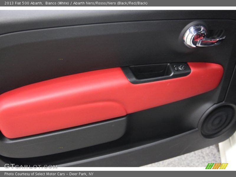 Bianco (White) / Abarth Nero/Rosso/Nero (Black/Red/Black) 2013 Fiat 500 Abarth