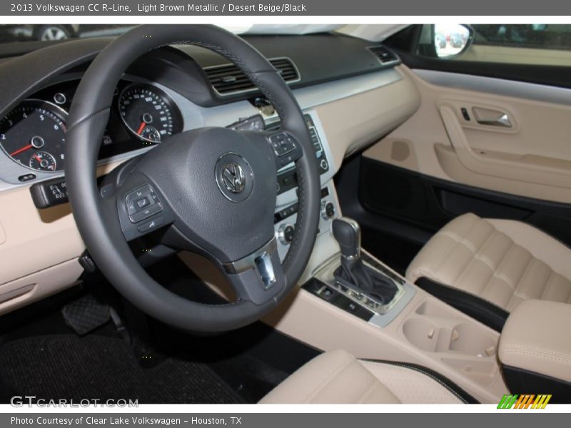 Light Brown Metallic / Desert Beige/Black 2013 Volkswagen CC R-Line