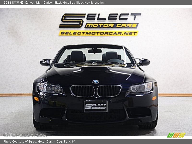 Carbon Black Metallic / Black Novillo Leather 2011 BMW M3 Convertible