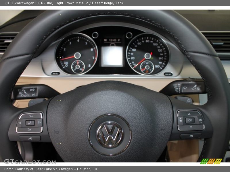 Light Brown Metallic / Desert Beige/Black 2013 Volkswagen CC R-Line