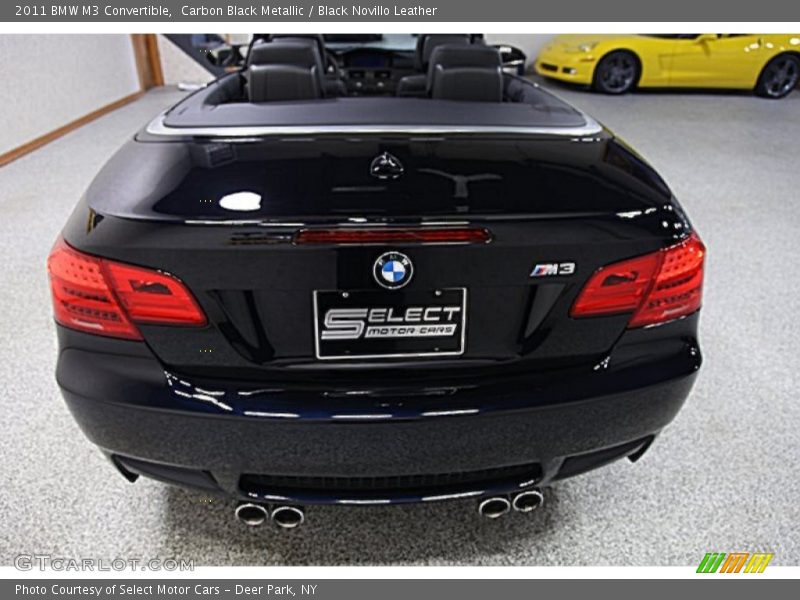 Carbon Black Metallic / Black Novillo Leather 2011 BMW M3 Convertible