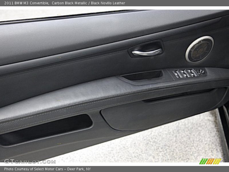 Carbon Black Metallic / Black Novillo Leather 2011 BMW M3 Convertible
