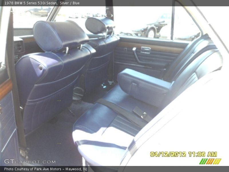 Silver / Blue 1978 BMW 5 Series 530i Sedan