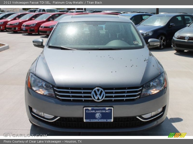 Platinum Gray Metallic / Titan Black 2013 Volkswagen Passat TDI SEL