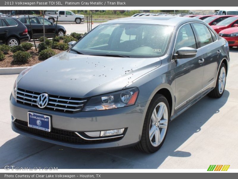 Platinum Gray Metallic / Titan Black 2013 Volkswagen Passat TDI SEL