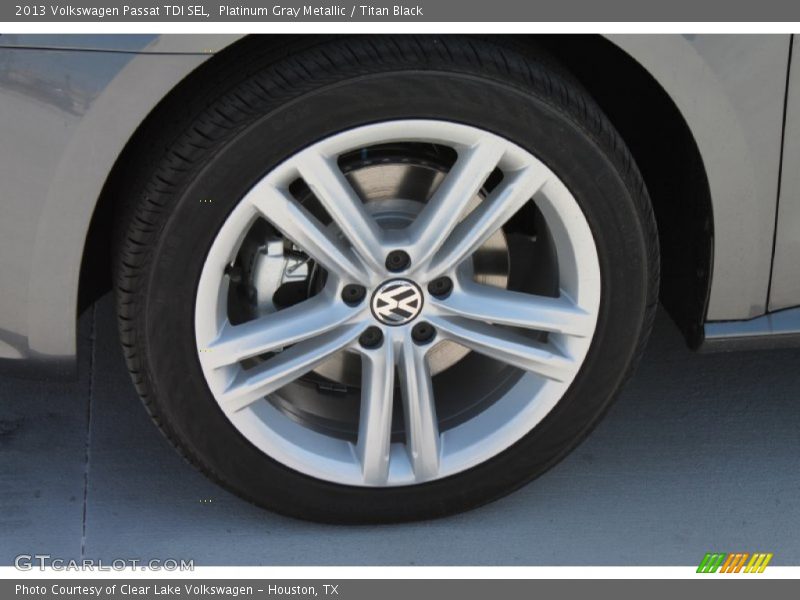 Platinum Gray Metallic / Titan Black 2013 Volkswagen Passat TDI SEL
