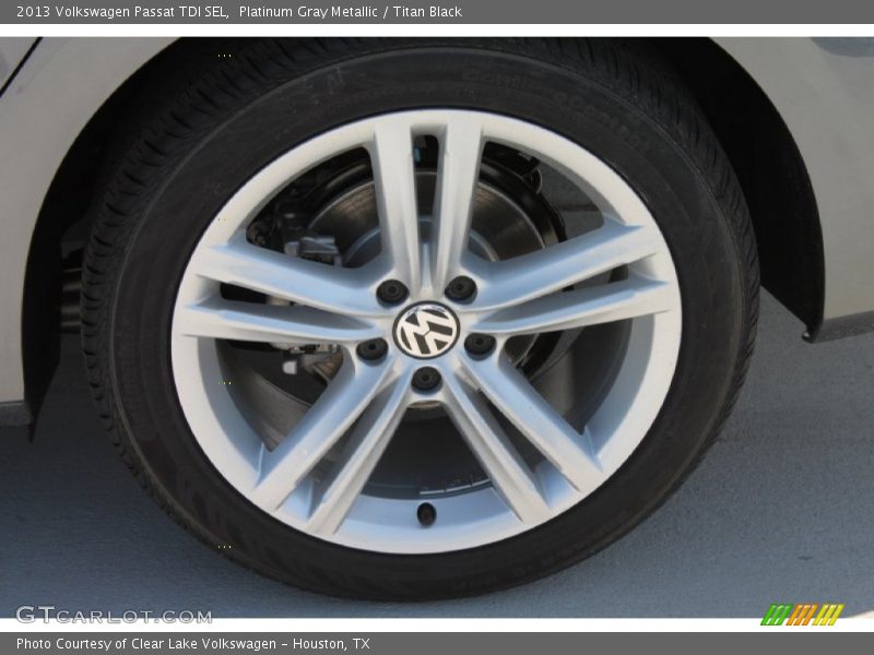 Platinum Gray Metallic / Titan Black 2013 Volkswagen Passat TDI SEL
