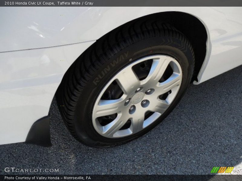 Taffeta White / Gray 2010 Honda Civic LX Coupe